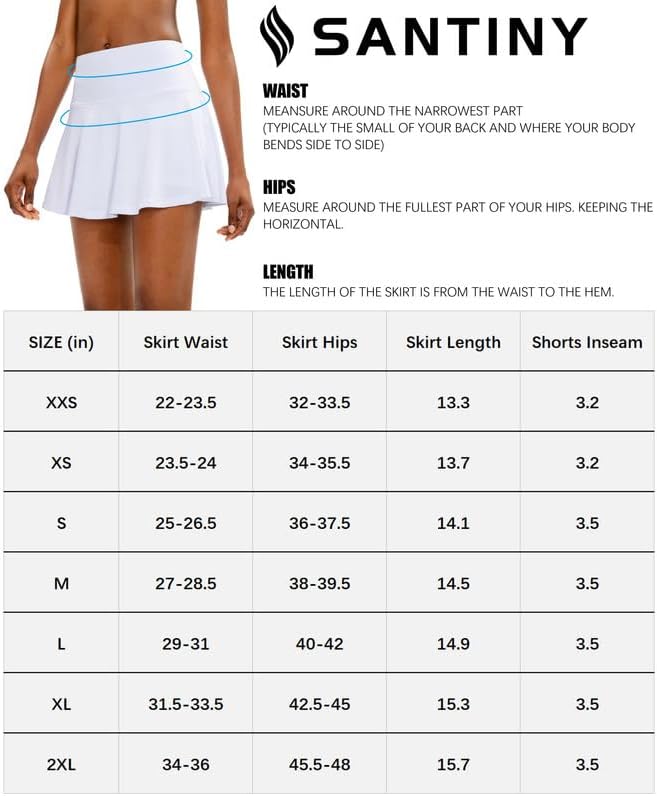 Pleated Tennis Skirt for Women with 4 Pockets