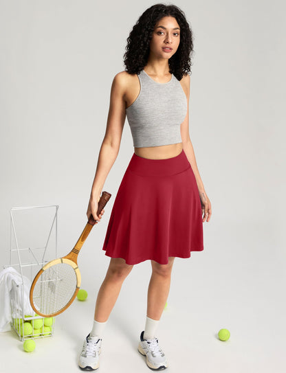 High Waisted Tennis Skorts 4 Pockets 20''