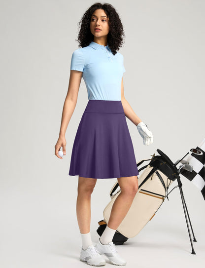 High Waisted Tennis Skorts 4 Pockets 20''