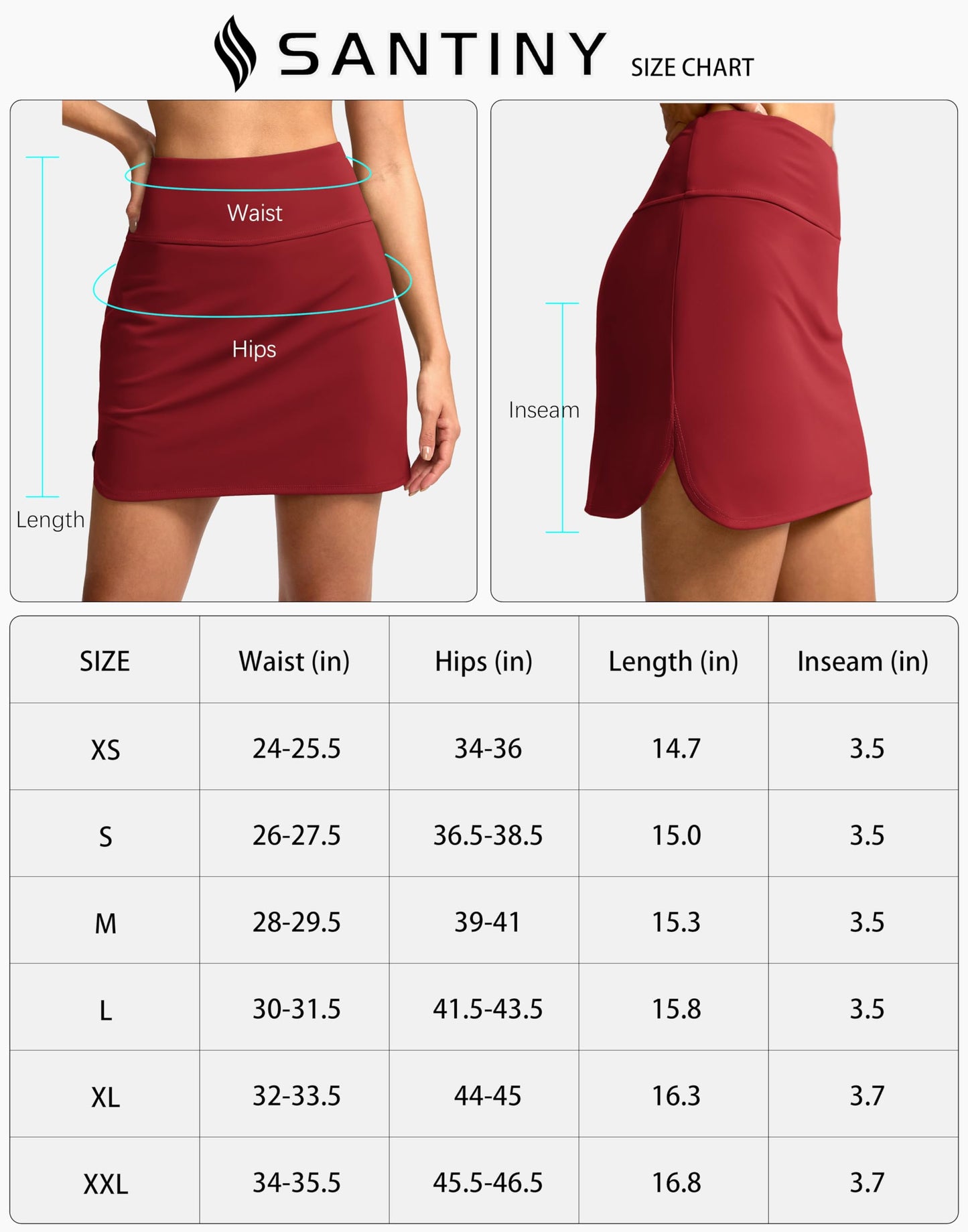 High Waisted Golf Skirts Skorts with Short Pockets