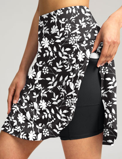 High Waisted Tennis Skorts 4 Pockets 20''