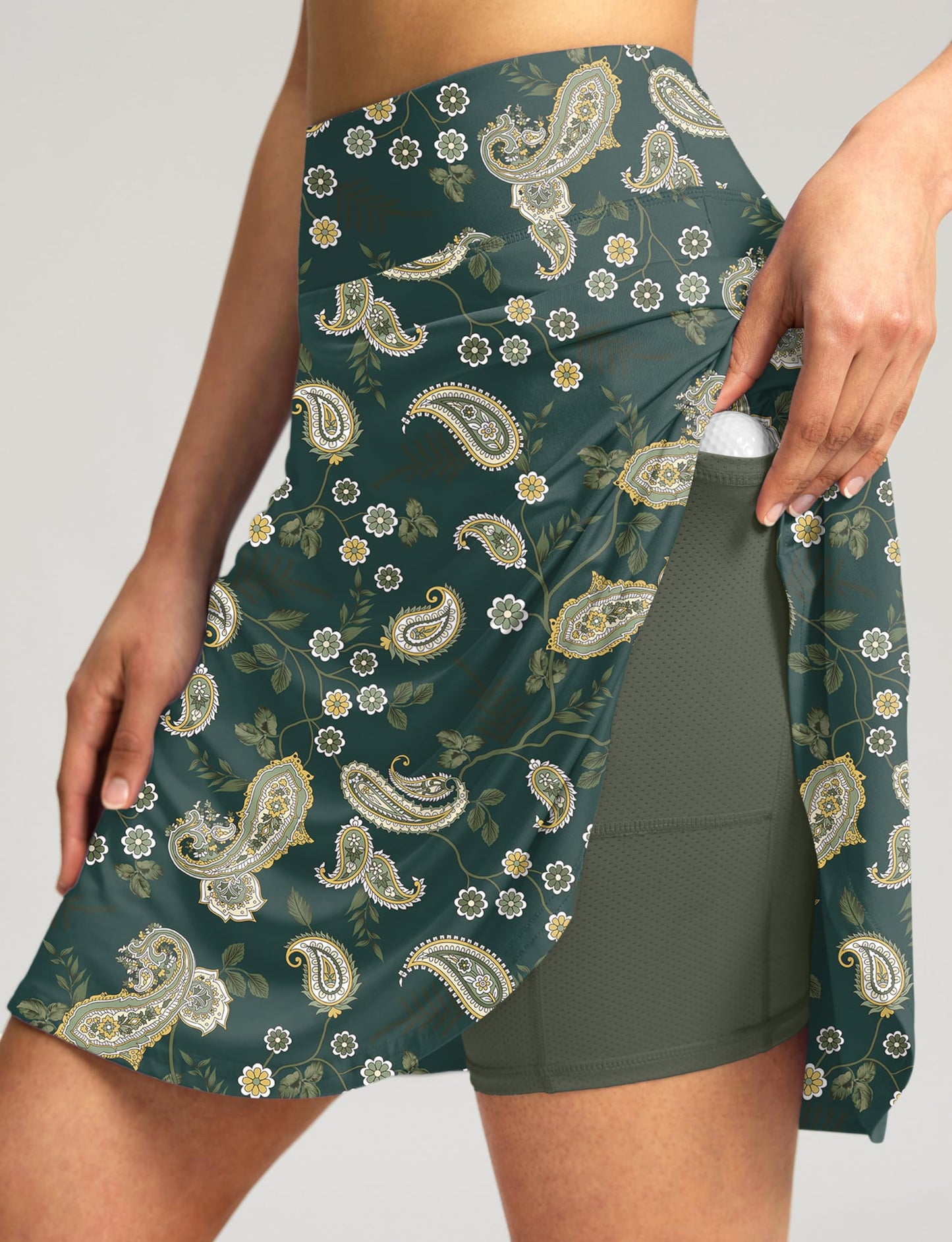 High Waisted Tennis Skorts 4 Pockets 20''