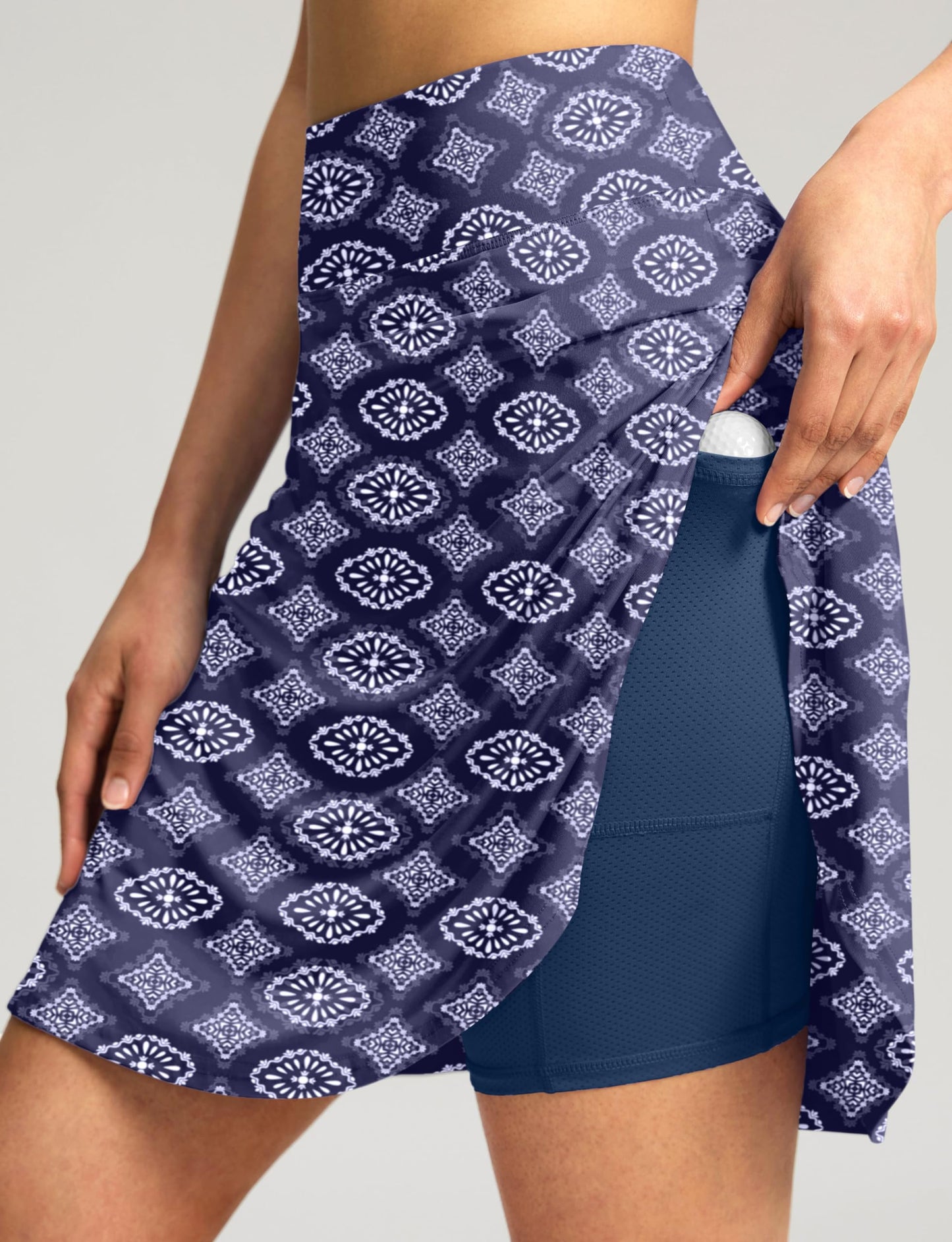 High Waisted Tennis Skorts 4 Pockets 20''