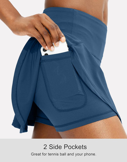 Pleated Tennis Skirt for Women with 4 Pockets